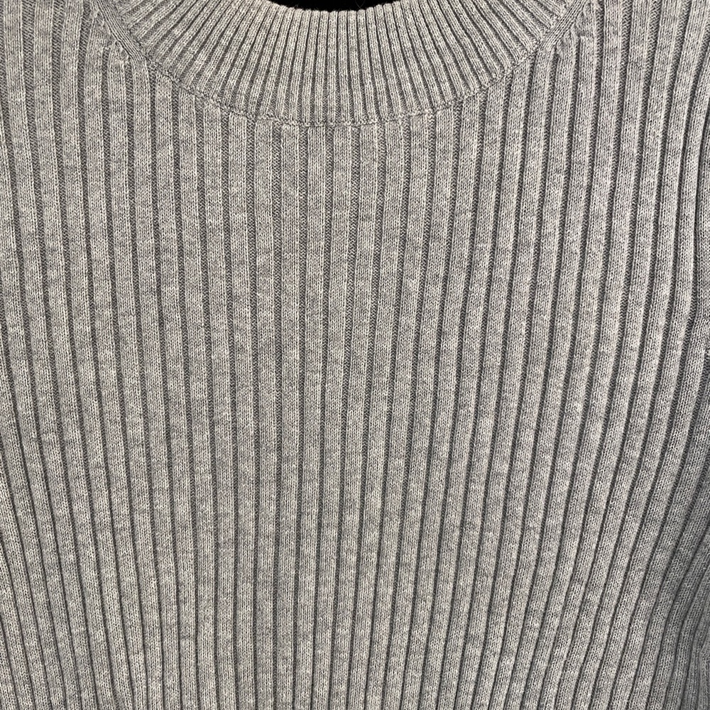 Michael Stars Rib Knit 3/4 Ruffle Sleeve Sweater - Picture 2 of 10